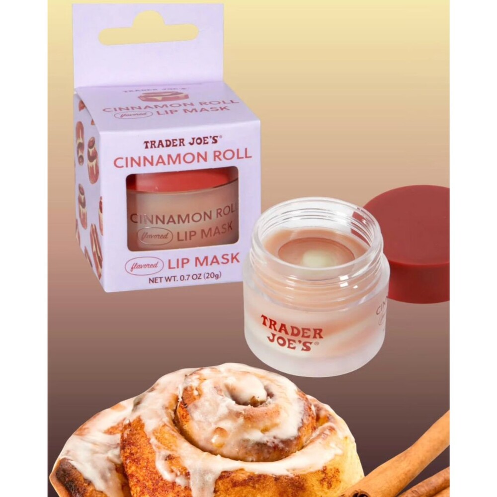 Trader Joe's Cinnamon Roll Flavored Lip Mask NEW Limited Edition Seasonal HTF